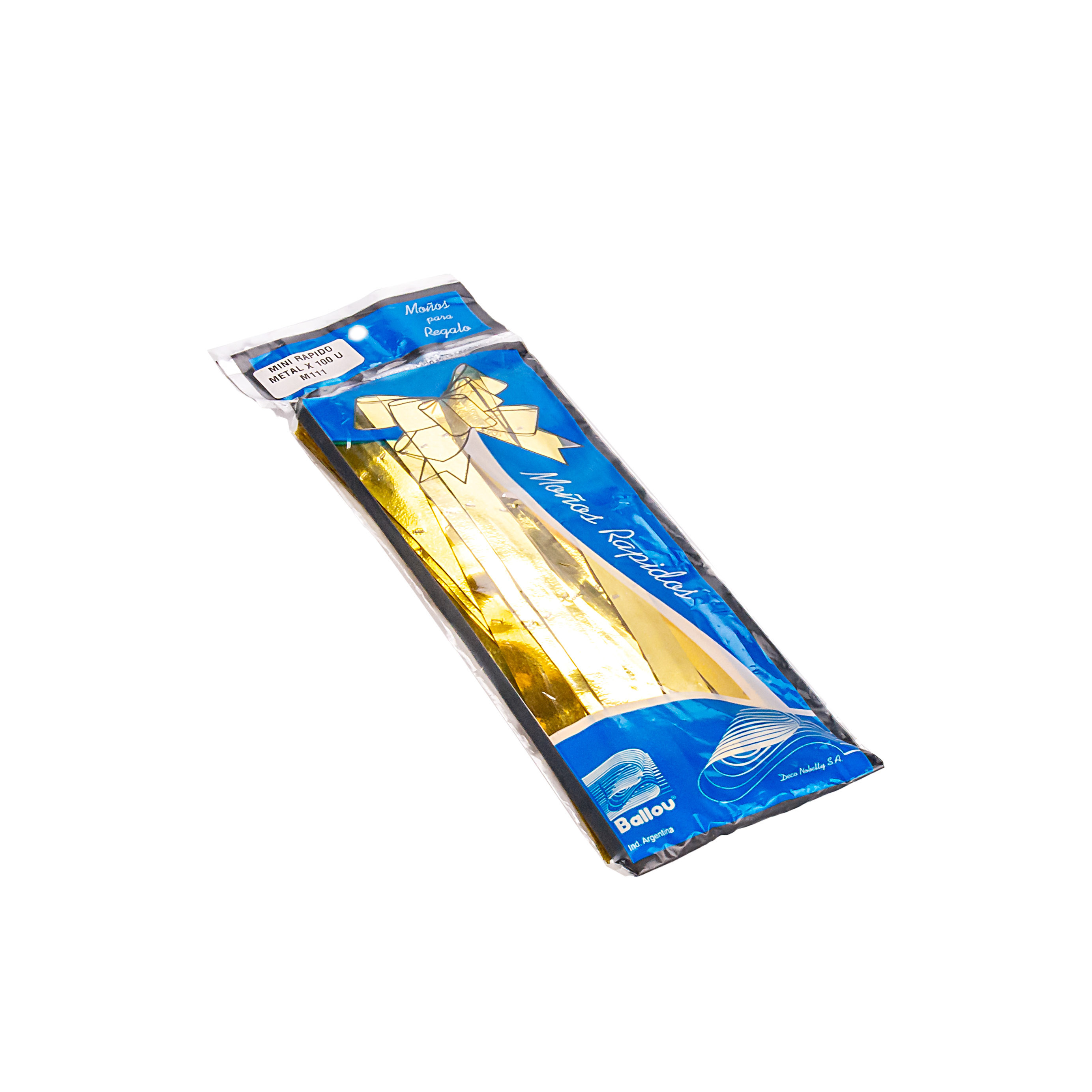 MOÑO RAPIDO METAL MINI DORADO *100UNID