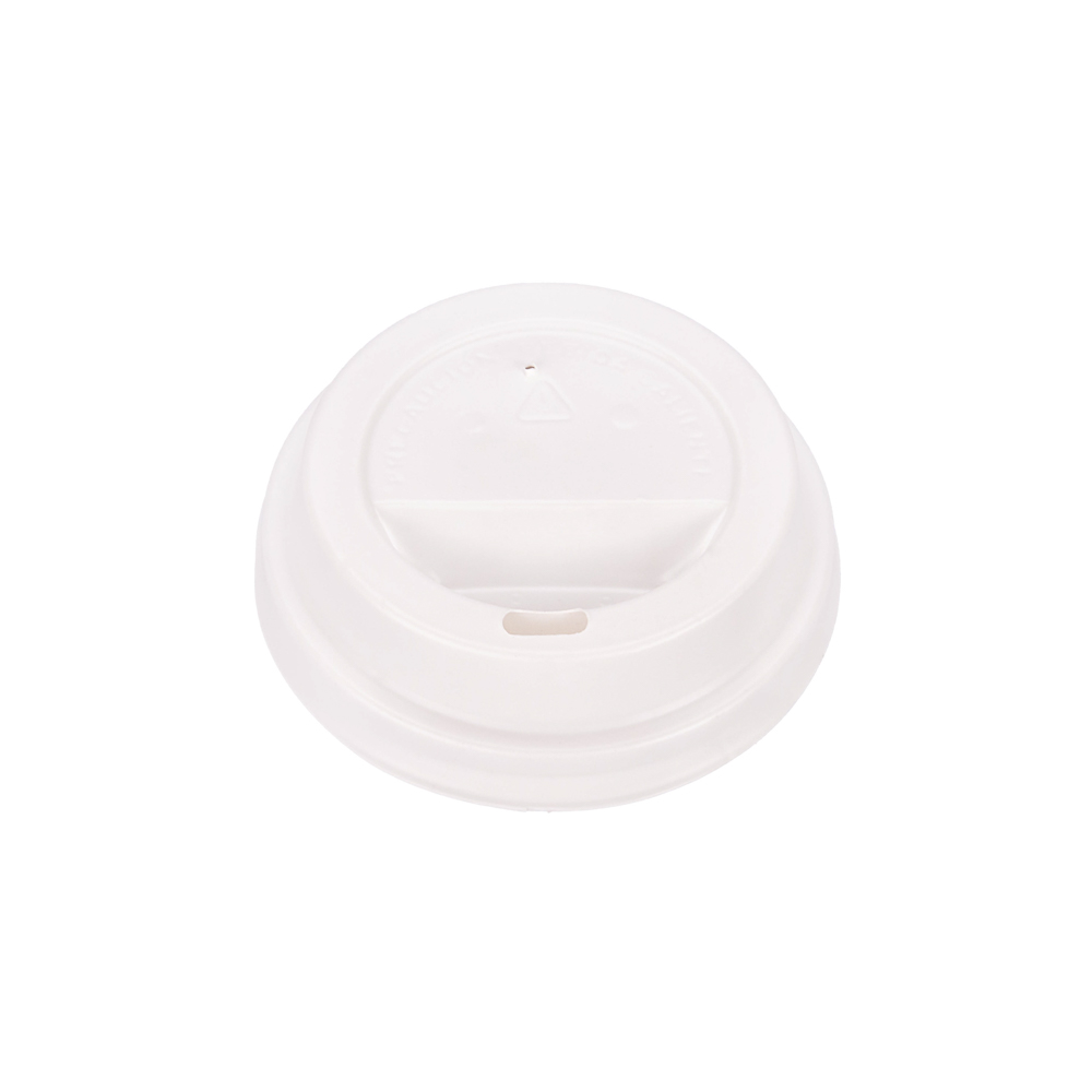 TAPA VASOS POLIPAPEL SOLUPLEX 8OZ CON PICO.BLANCA P/DOBLE PARED *100UNID.