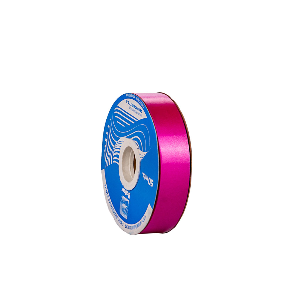 CINTA MOÑOS LISA 20MM ROLLO FUCSIA *50MTS