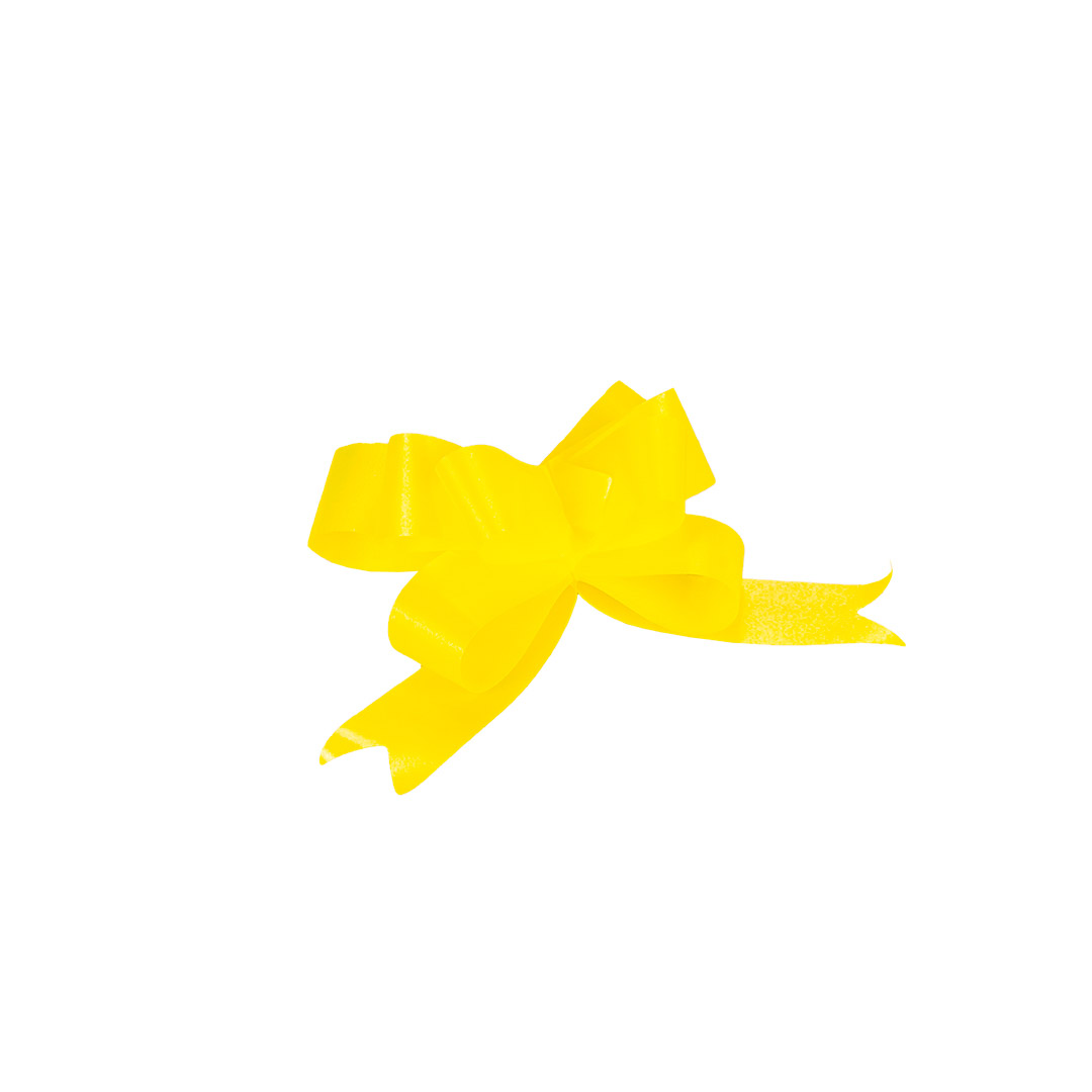 MOÑO RAPIDO MEDIANO AMARILLO LISO *50UNID