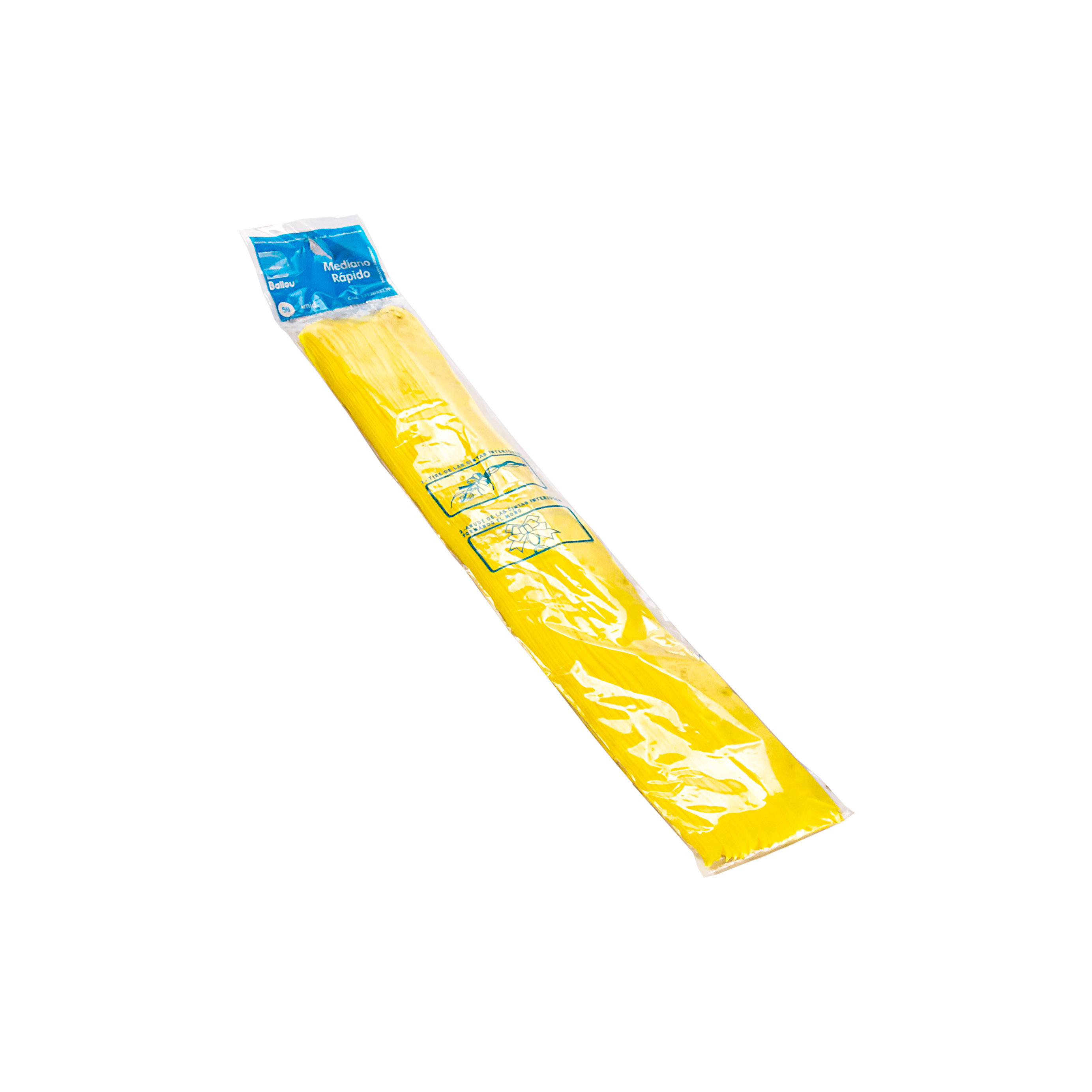 MOÑO RAPIDO MEDIANO AMARILLO LISO *50UNID