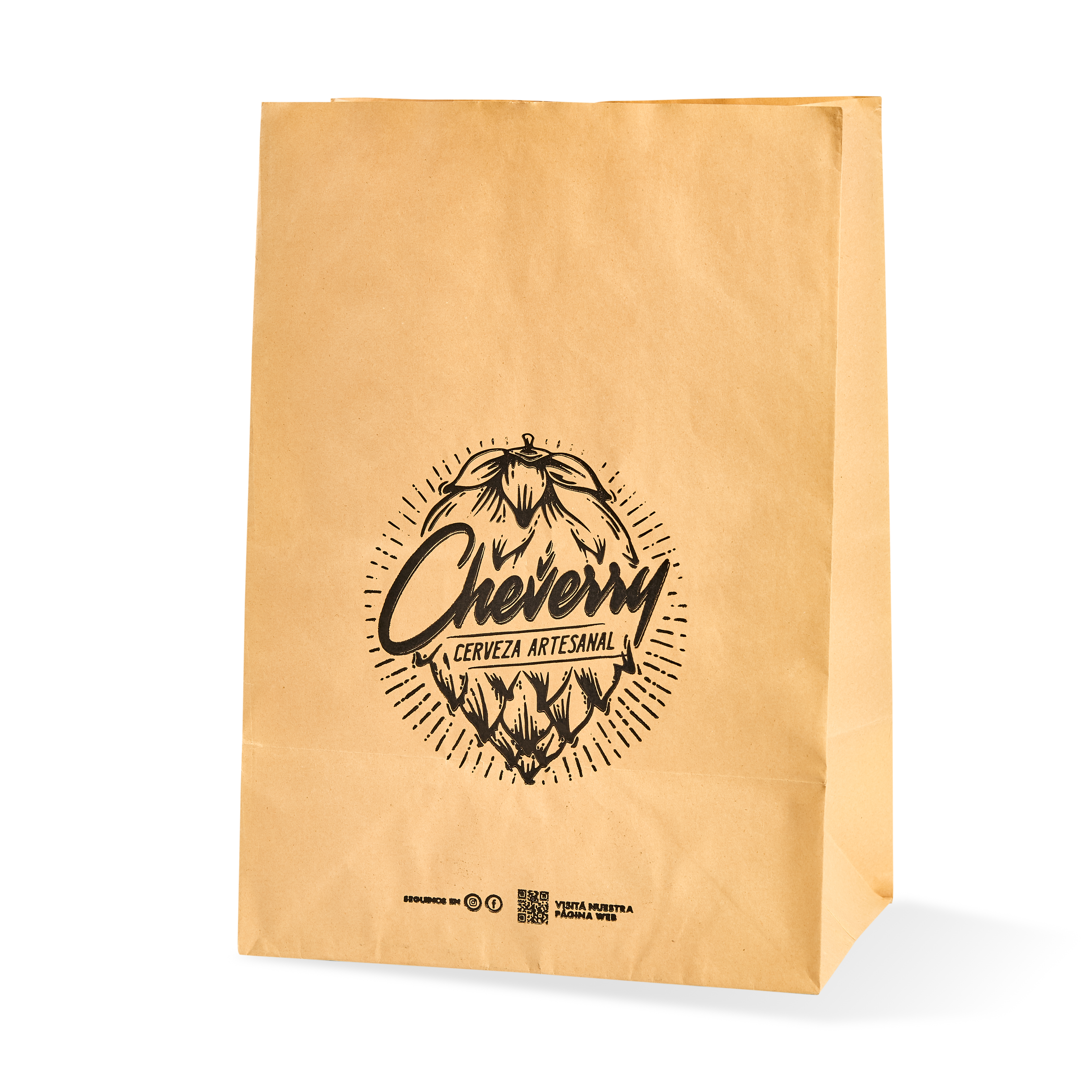 mEP BOLSA DELIVERY PAPEL KRAFT PERSONALIZADA FONDO CUADRADO Nº8 (26*17*38CM) X UNIDAD