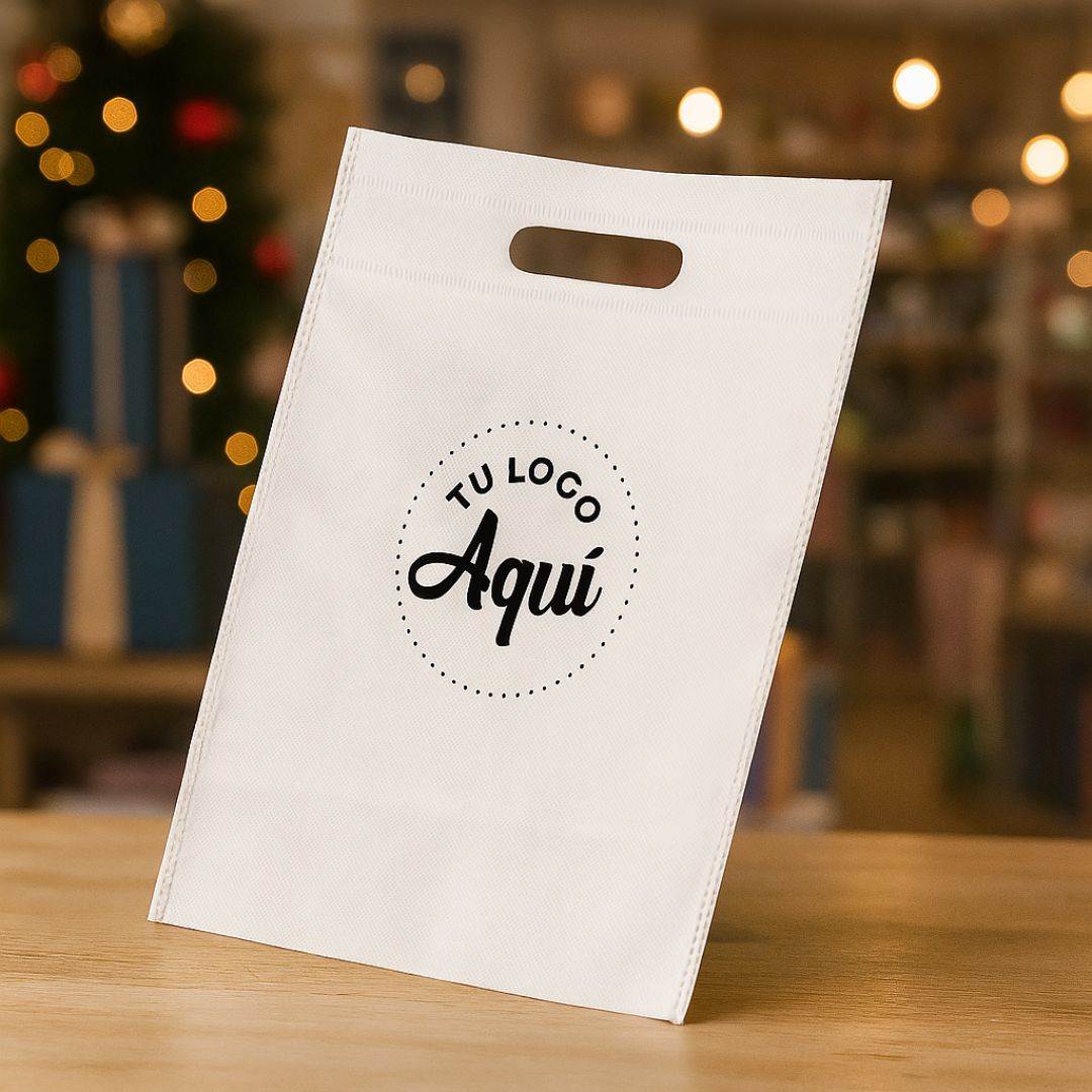 mEP BOLSA FRISELINA PERSONALIZADA RIÑON BLANCA 22.5*30CM X UNIDAD