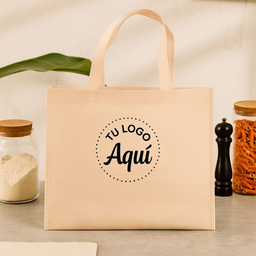 mEP BOLSA FRISELINA PERSONALIZADA ASA LARGA LINO 45*40CM X UNIDAD