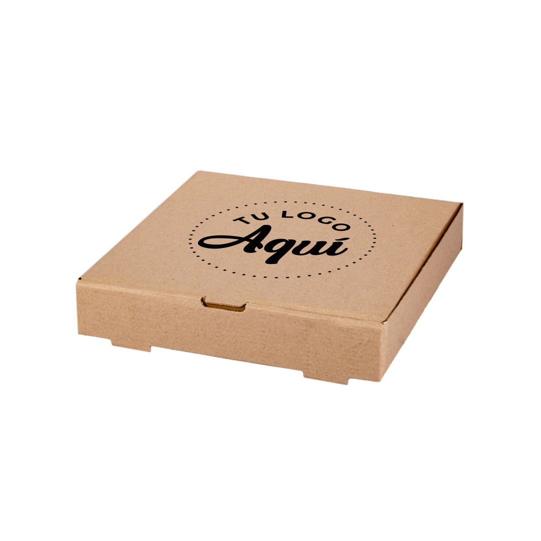 mEP CAJA PASCUALINA CARTON MICRO MARRON/MARRON PERSONALIZADO (28*28*5.3CM) X UNIDAD