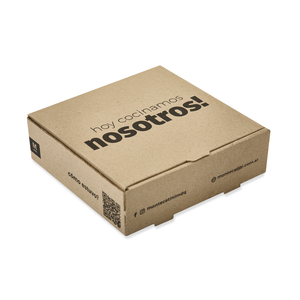 mEP CAJA HAMBURGUESA CARTON MICRO MARRON/MARRON PERSONALIZADO (18.5*18.5*5.5CM) X UNIDAD