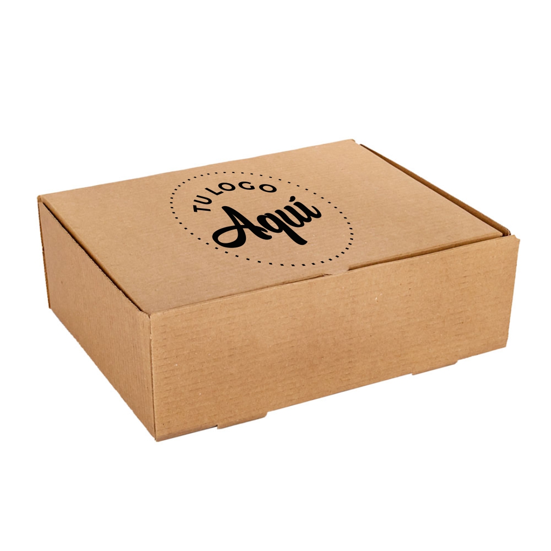 mEP CAJA EMPANADAS CARTON MICRO MARRON/MARRON PERSONALIZADO 1/2 DOC ESPECIAL (19*24*8M) X UNIDAD