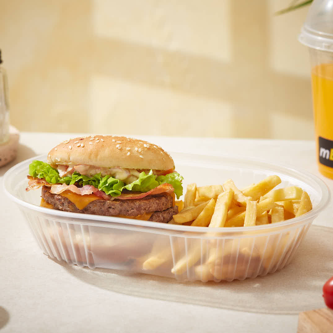 BANDEJA MICRO WORK PP BL Nº105 OVAL (16*23*4CM) *100UNID