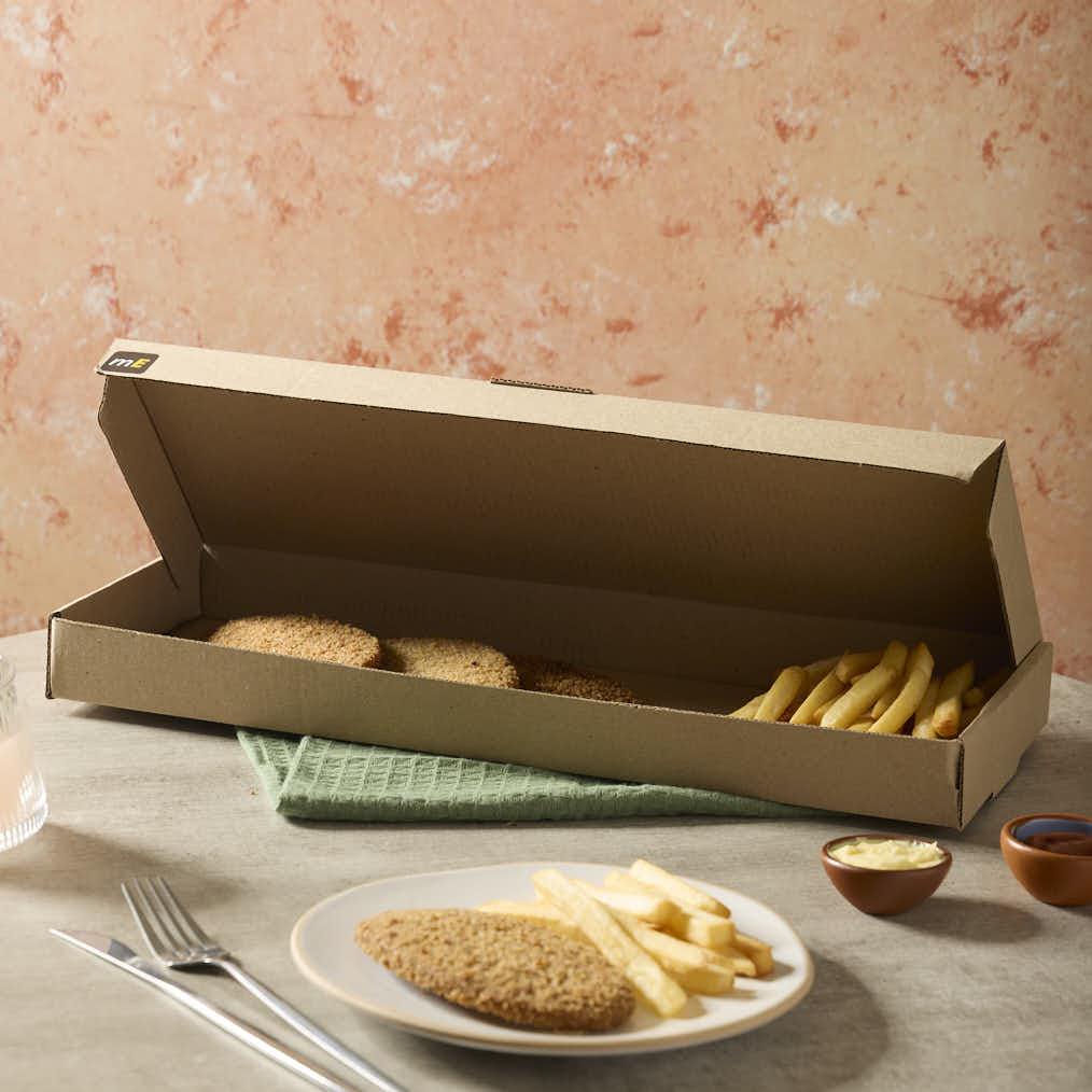 mEP CAJA MILANESA CARTON MICRO MARRON/MARRON PERSONALIZADO (15*45*4CM) X UNIDAD