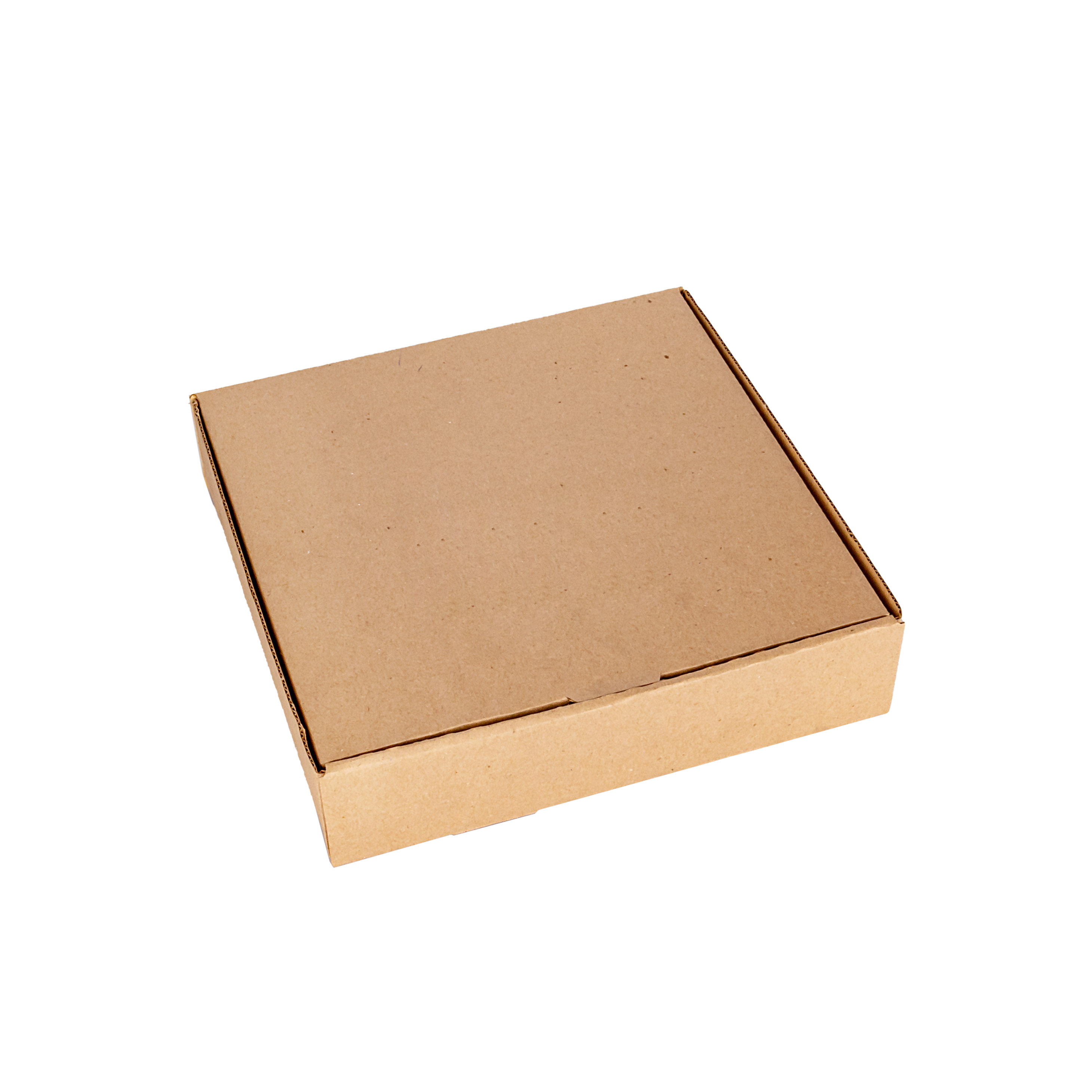 CAJA MICRO CARTON MARRON/MARRON (25*25*6CM) (TARTA) *100UNID.