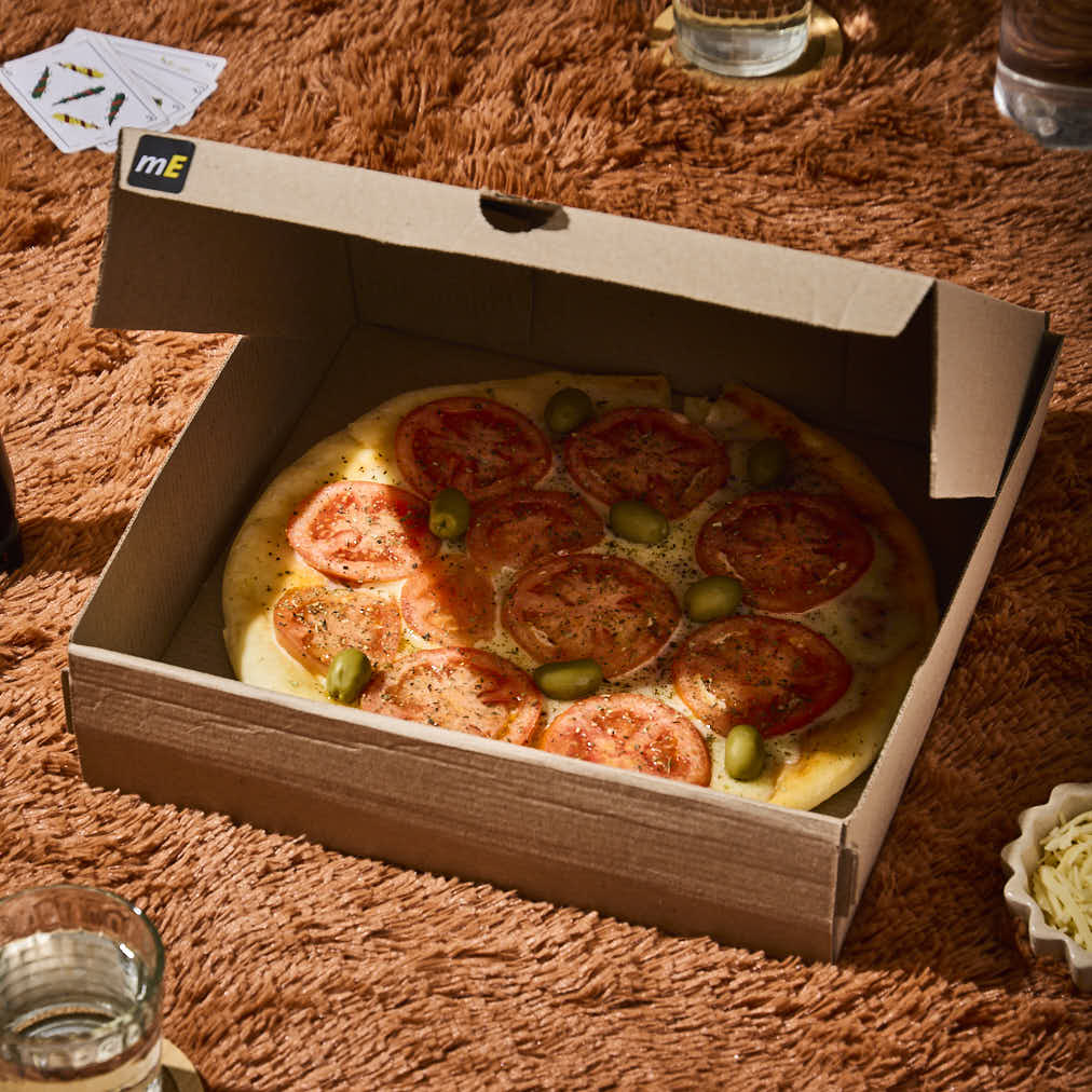 CAJA PIZZA MICRO MARRON/MARRON.DOBLE PIZZA (31.5*32*8CM) *100UNID