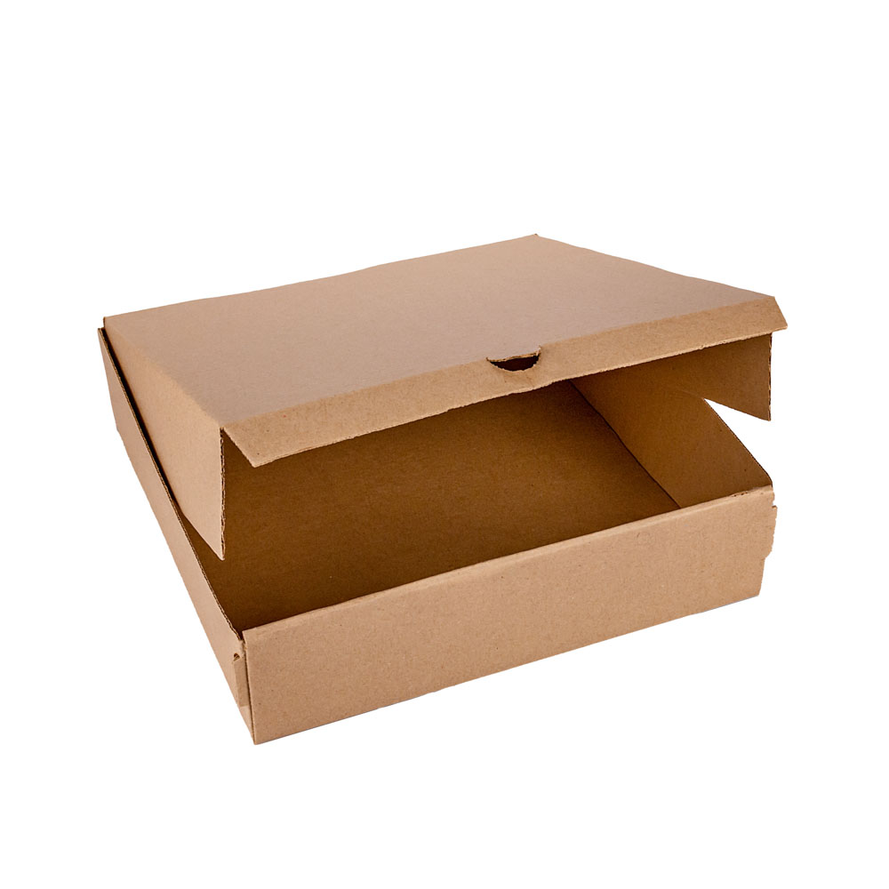 CAJA PIZZA MICRO MARRON/MARRON.DOBLE PIZZA (31.5*32*8CM) *100UNID