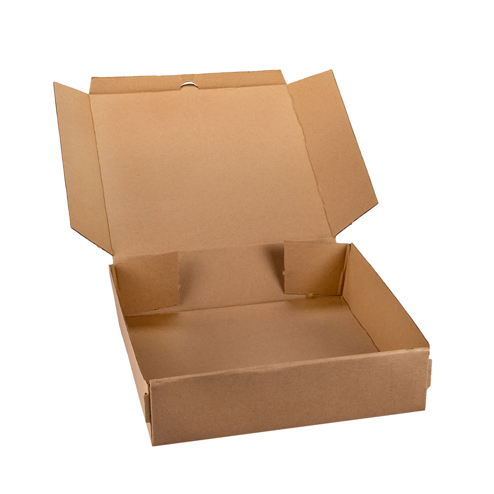 CAJA PIZZA MICRO MARRON/MARRON.DOBLE PIZZA (31.5*32*8CM) *100UNID