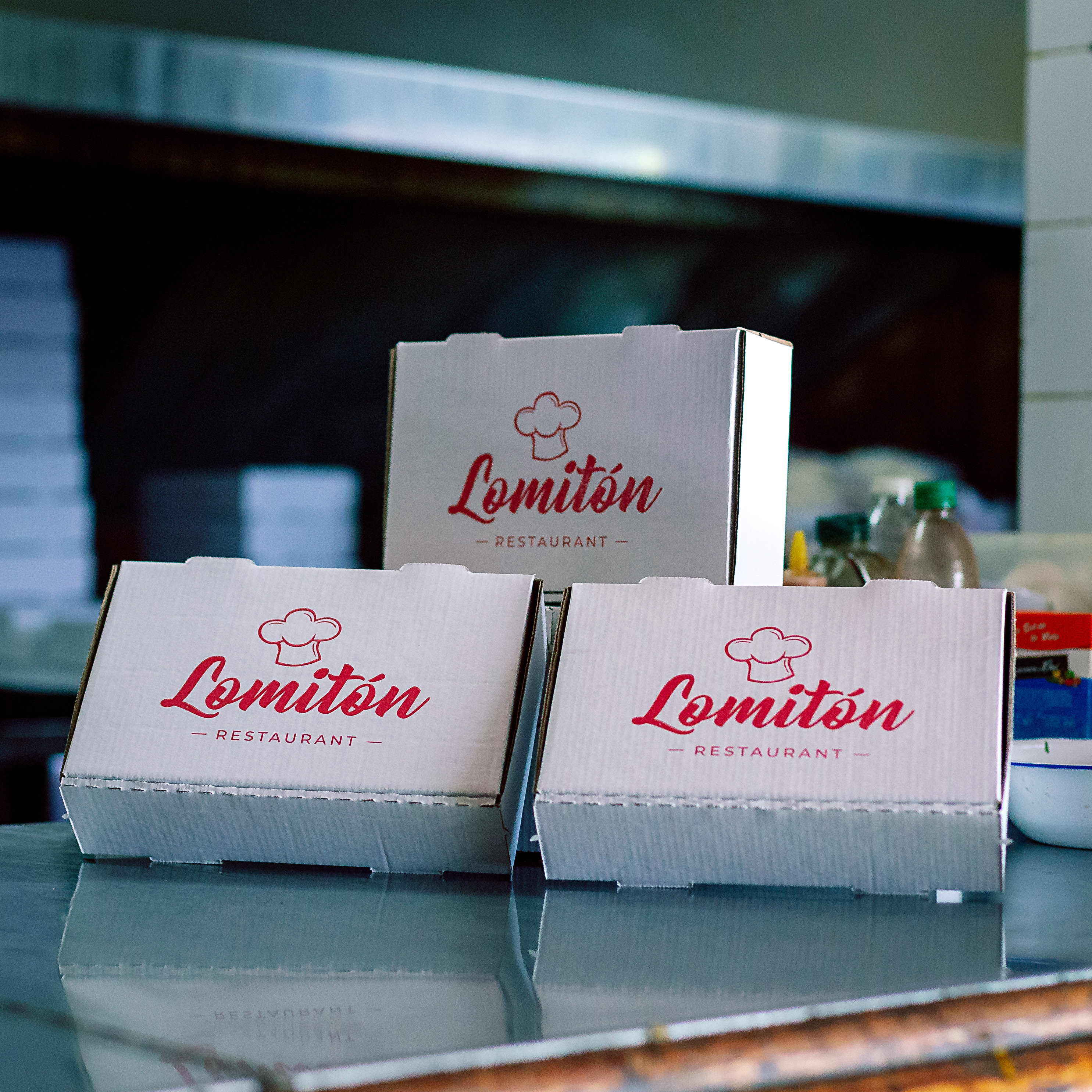 mEP CAJA EMPANADAS CARTON MICRO BLANCO/MARRON PERSONALIZADO 1/2 DOC ECO (15.5*24.5*6M) X UNIDAD
