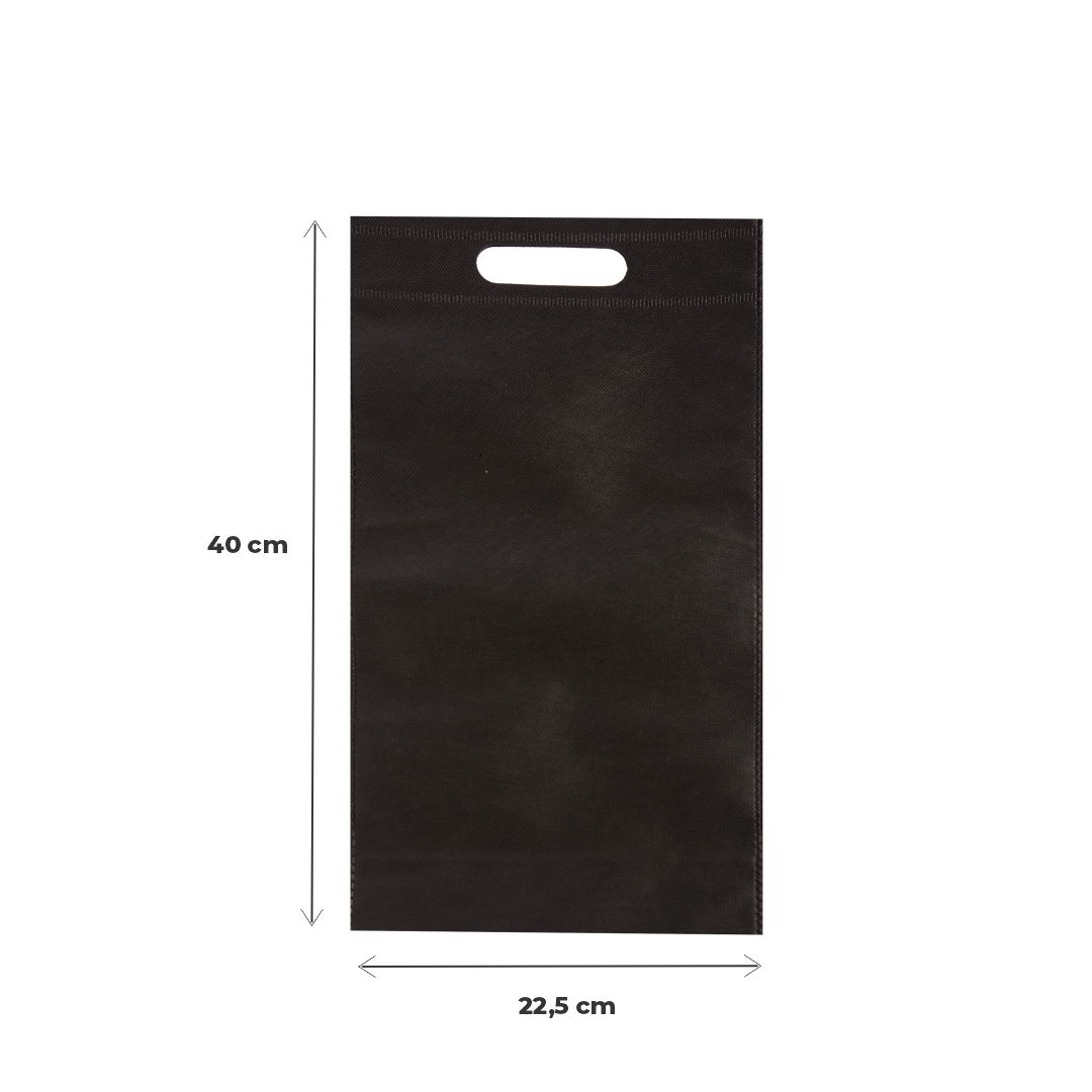 mEP BOLSA FRISELINA PERSONALIZADA RIÑON NEGRA (VINO) 25.5*40CM X UNIDAD