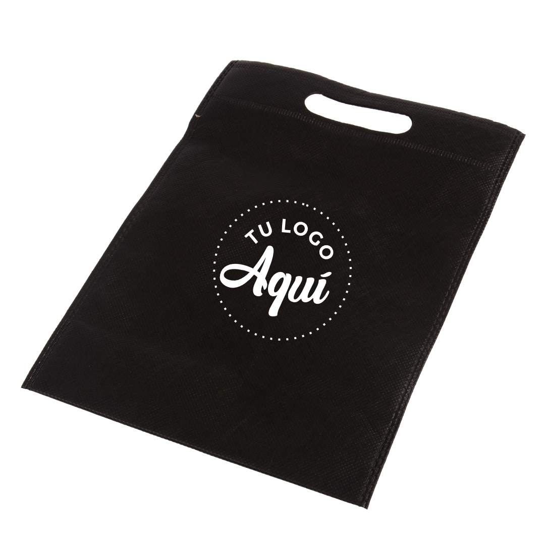 mEP BOLSA FRISELINA PERSONALIZADA RIÑON NEGRA 30*40CM X UNIDAD
