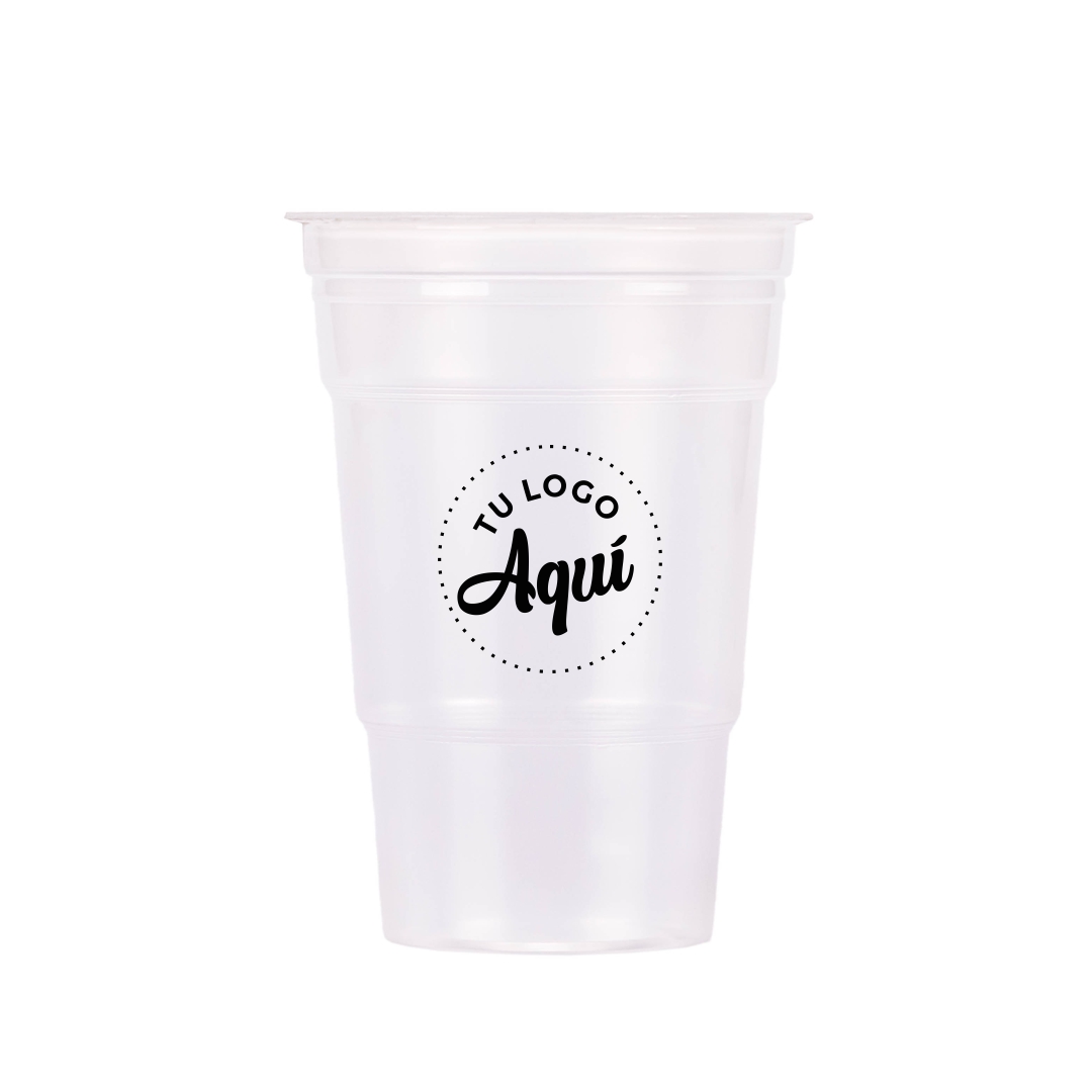 mEP VASO PLASTICO TRASLUCIDO PERSONALIZADO FRAPPE MILANO (370CC) X UNIDAD