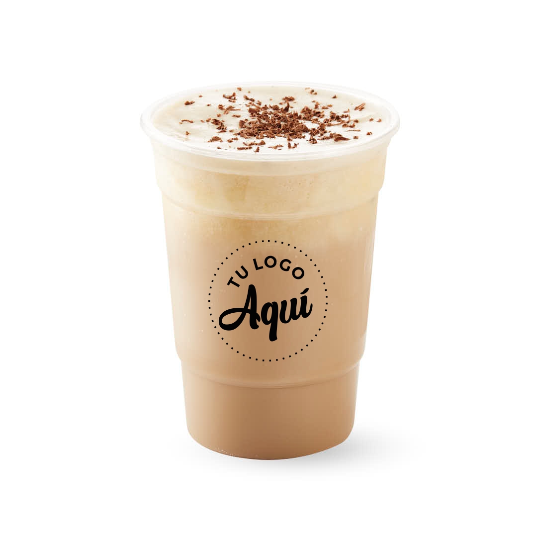 mEP VASO PLASTICO TRASLUCIDO PERSONALIZADO FRAPPE SUPER MILANO (500CC) X UNIDAD