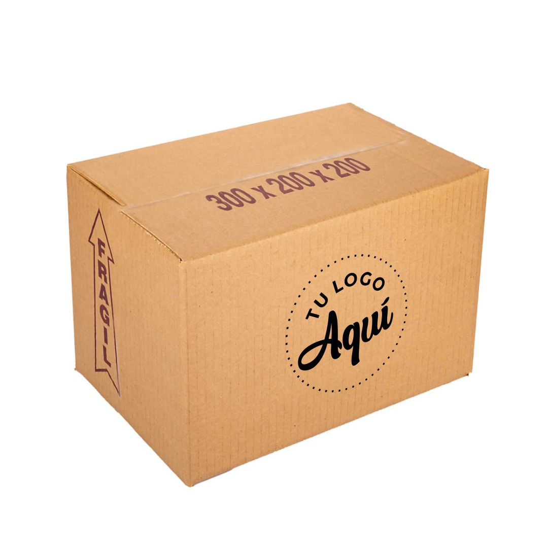 mEP CAJA CARTON CORRUGADO PERSONALIZADO 80GRS (30*20*20CM) X UNIDAD