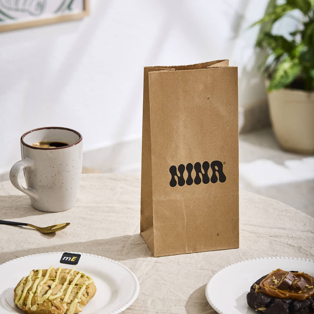 mEP BOLSA DELIVERY PAPEL KRAFT PERSONALIZADA FONDO CUADRADO Nº4 (16*8*25CM) X UNIDAD