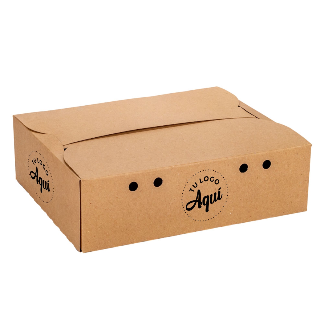 mEP CAJA DELIVERY KRAFT PERSONALIZADO 2 COMBOS BIOHZ (25*20.5*7.5CM) X UNIDAD