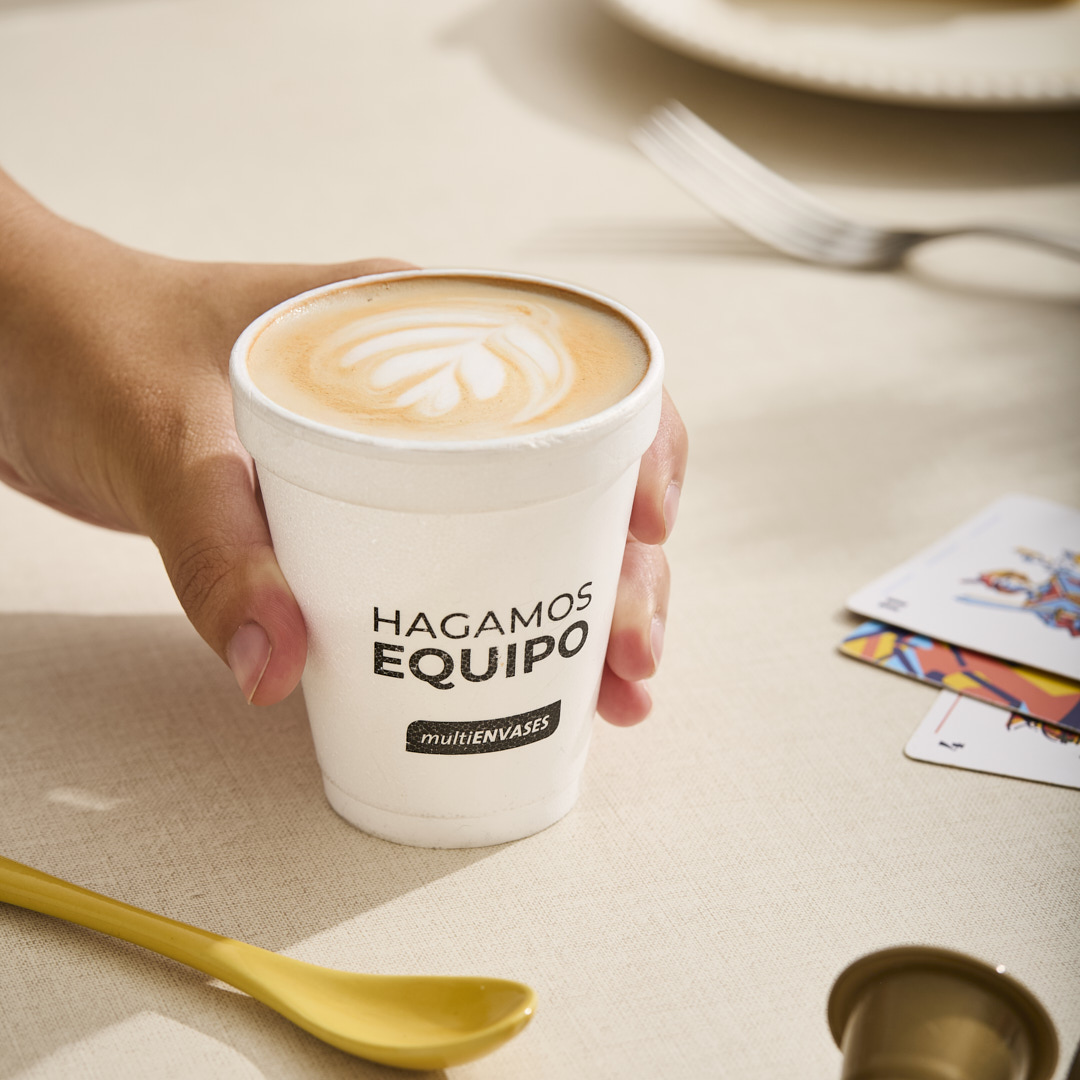 mEP VASO TERMICO TELGOPOR BLANCO PERSONALIZADO 180CC X UNIDAD