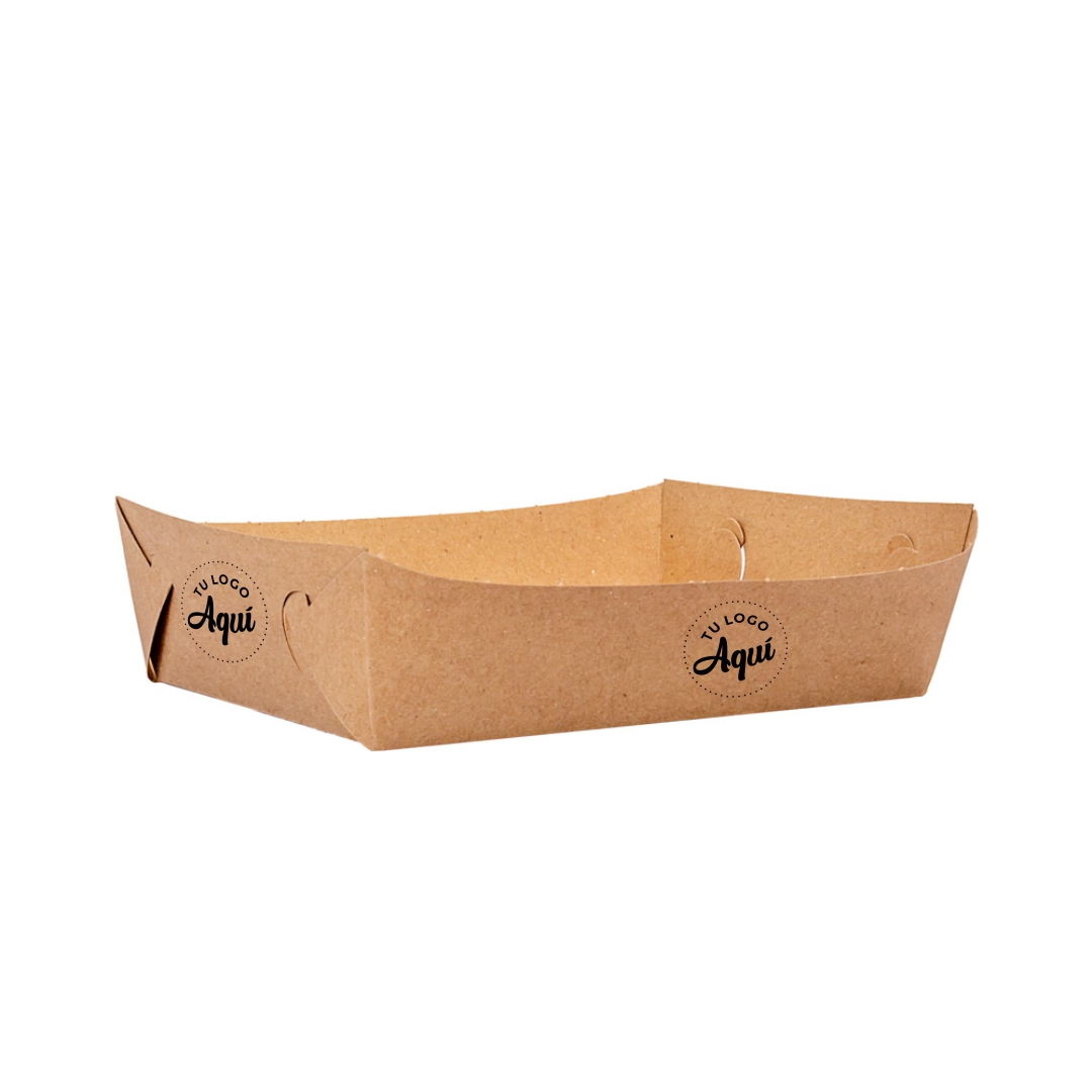 mEP CUBETA ÑOQUERA CARTON KRAFT PERSONALIZADO BIOHZ Nº2 (13*16*5CM) X UNIDAD
