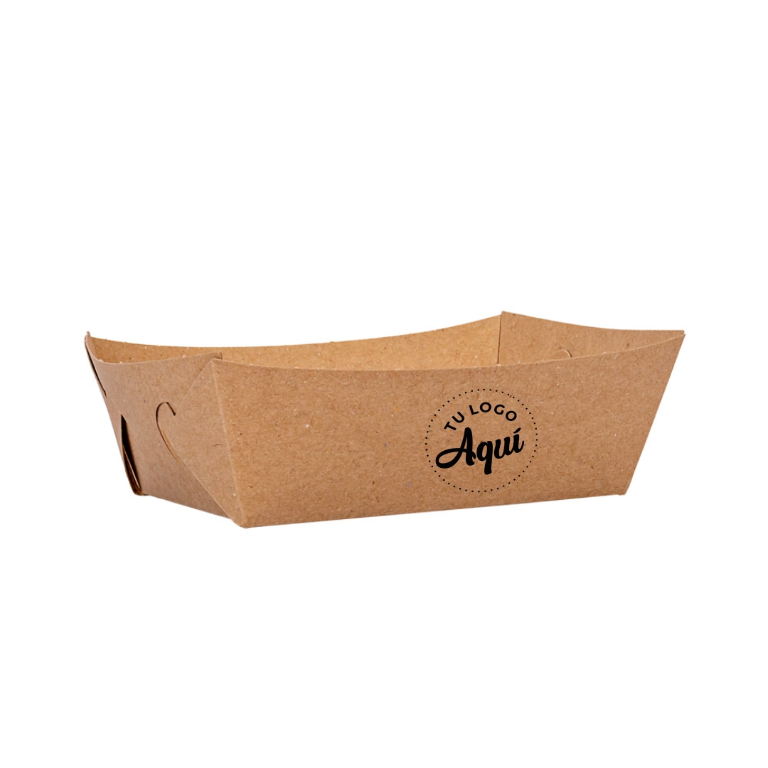 mEP CUBETA ÑOQUERA CARTON KRAFT PERSONALIZADO BIOHZ Nº1 (9*12*5CM) X UNIDAD