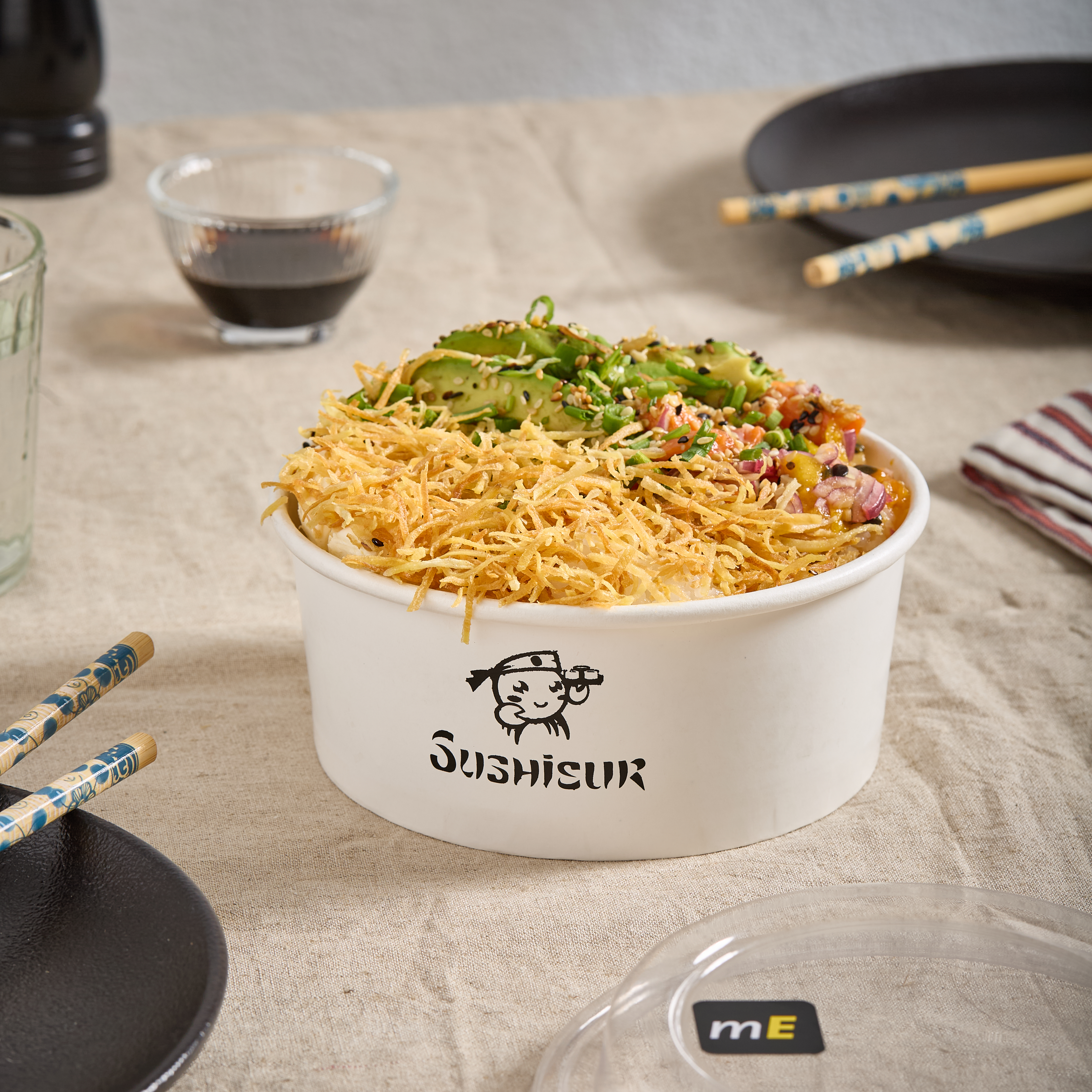 mEP ENSALADERA POLIPAPEL BLANCO PERSONALIZADO 25OZ (740CC) X UNIDAD