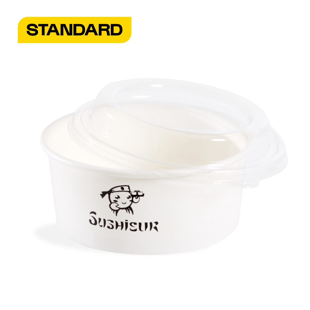 mEP ENSALADERA POLIPAPEL BLANCO PERSONALIZADO 25OZ (740CC) X UNIDAD