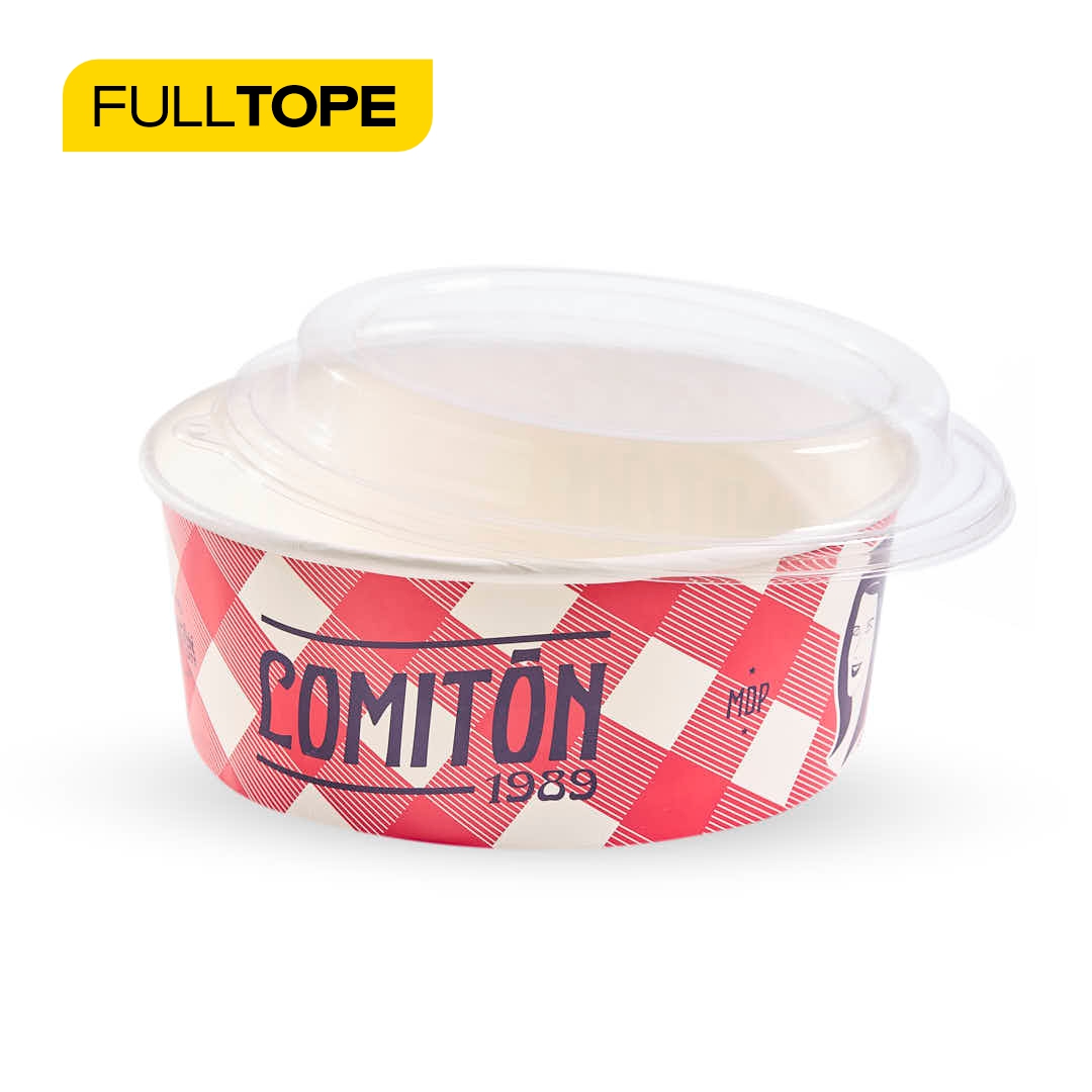 mEP ENSALADERA POLIPAPEL BLANCO PERSONALIZADO 50OZ (1480CC) X UNID.