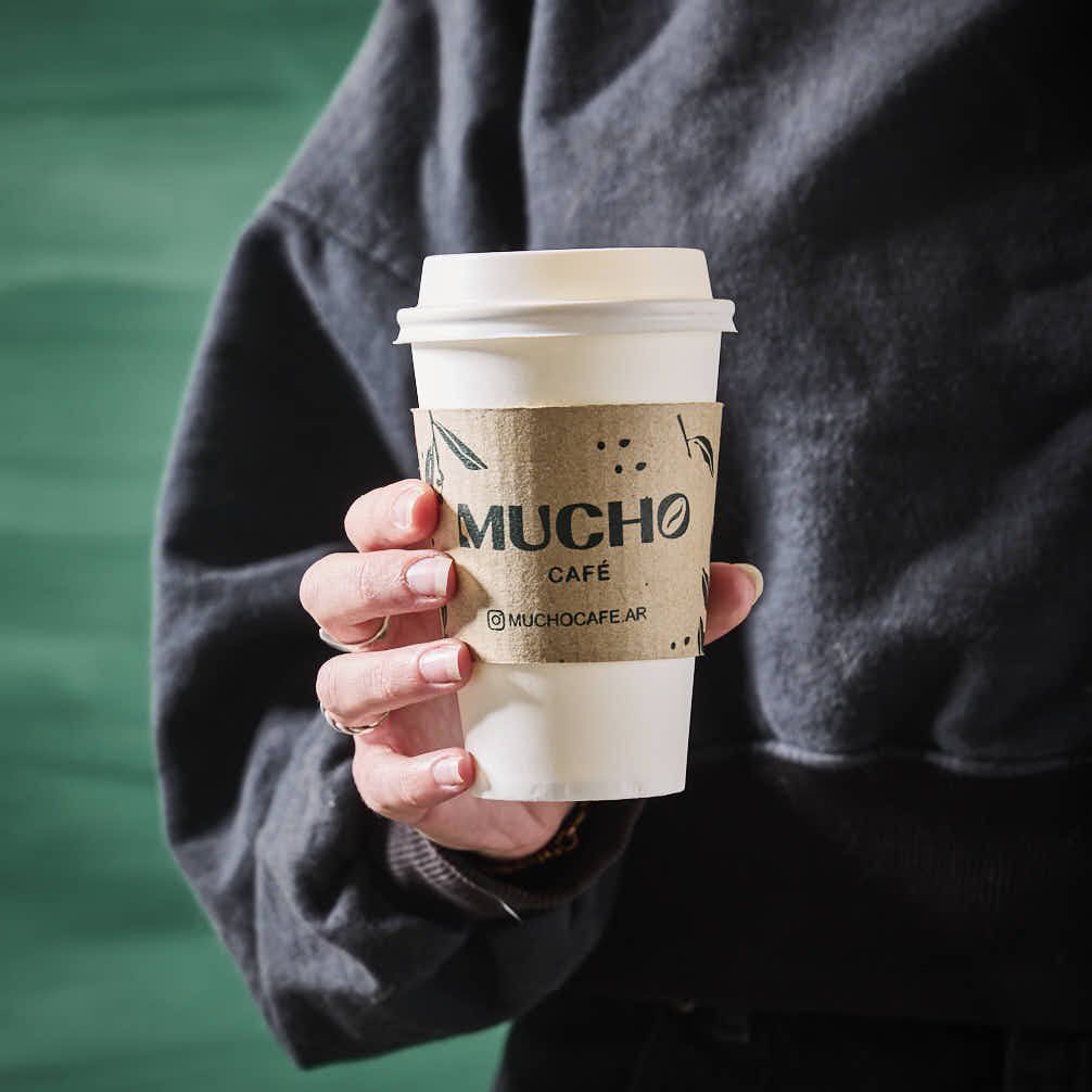 mEP COLLARIN PARA VASO SIMPLE PARED PERSONALIZADO 6/8/12/14OZ KRAFT  X UNIDAD
