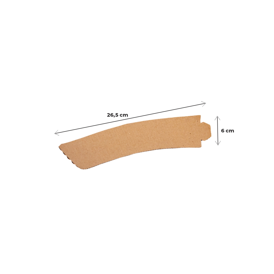 mEP COLLARIN PARA VASO SIMPLE PARED PERSONALIZADO 6/8/12/14OZ KRAFT  X UNIDAD