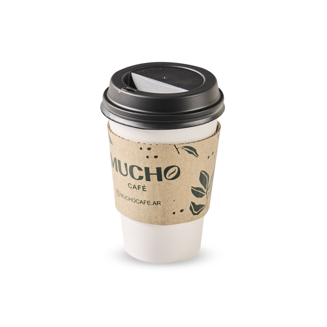 mEP COLLARIN PARA VASO SIMPLE PARED PERSONALIZADO 6/8/12/14OZ KRAFT  X UNIDAD