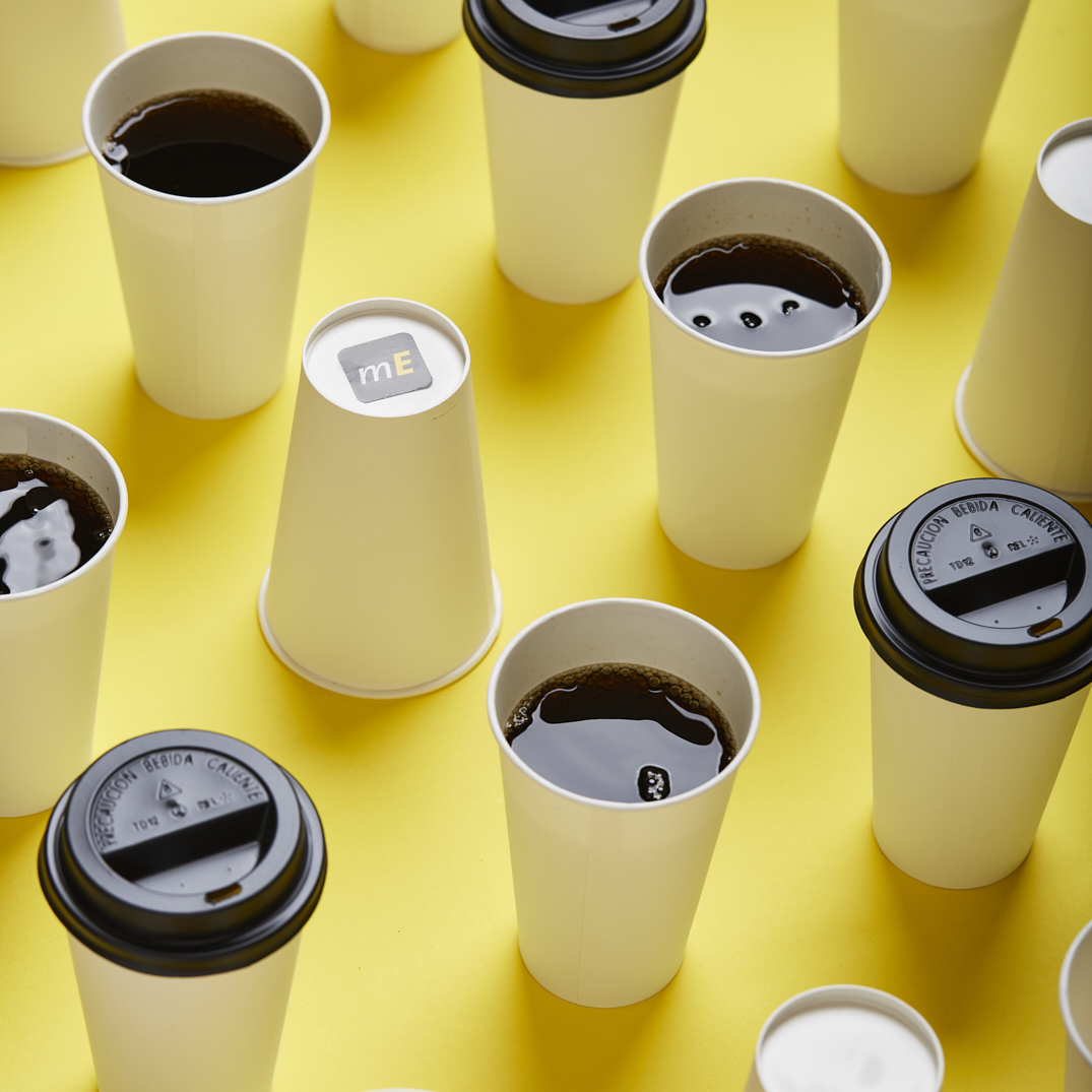 mEP VASO POLIPAPEL SIMPLE PARED PARA FRIO BLANCO PERSONALIZADO .12OZ (355CC) X UNIDAD