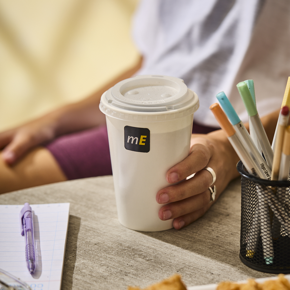 mEP VASO POLIPAPEL SIMPLE PARED PARA FRIO BLANCO PERSONALIZADO .16OZ (475CC) X UNIDAD