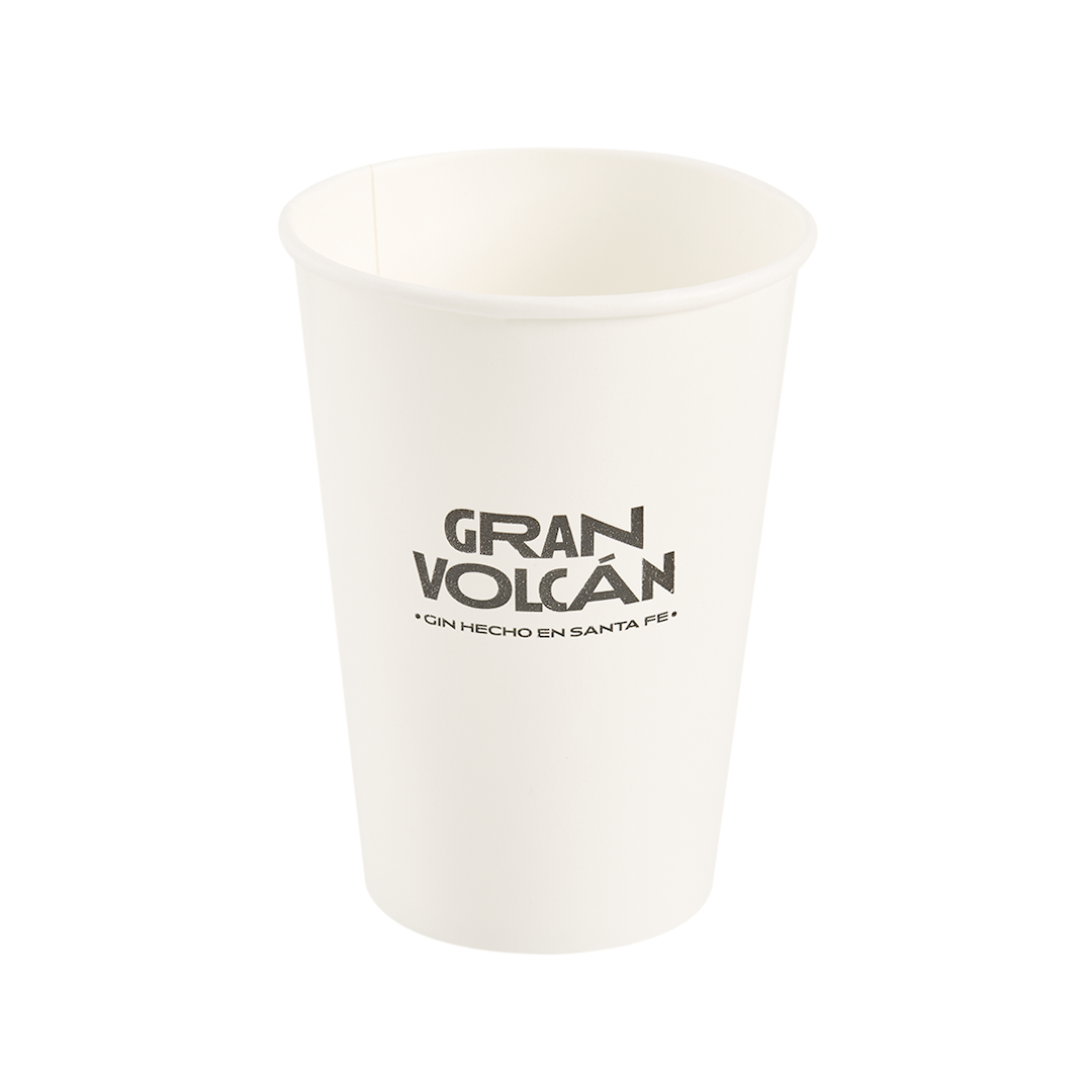 mEP VASO POLIPAPEL SIMPLE PARED PARA FRIO BLANCO PERSONALIZADO .16OZ (475CC) X UNIDAD