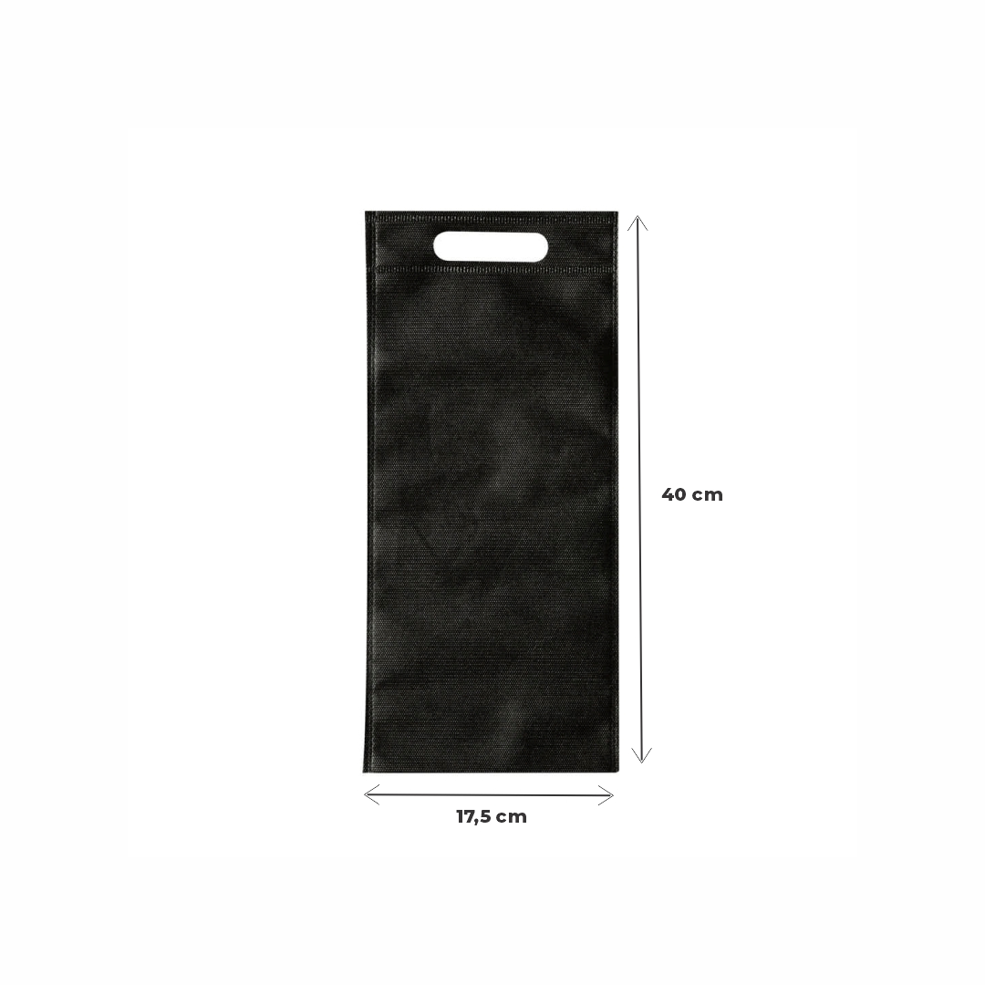 mEP BOLSA FRISELINA PERSONALIZADA RIÑON NEGRA 17.5*40CM X UNIDAD