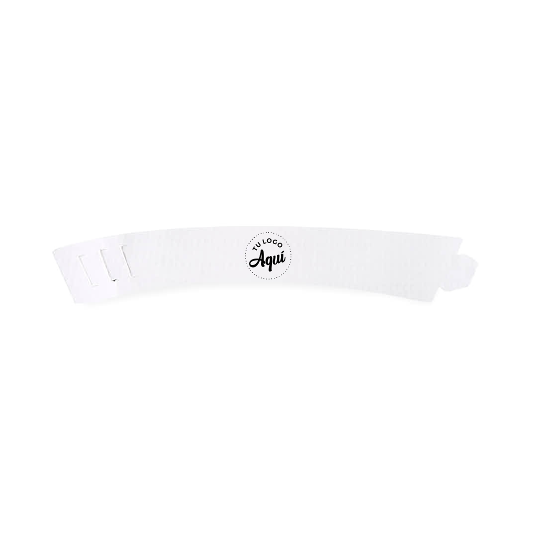 mEP COLLARIN PARA VASO SIMPLE PARED PERSONALIZADO 6/8/12/14OZ BLANCO  X UNIDAD