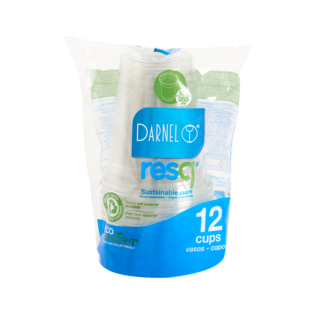 mEP VASO PLASTICO PET CRISTAL PERSONALIZADO FRAPPE DARNEL.12OZ (360CC) X UNIDAD