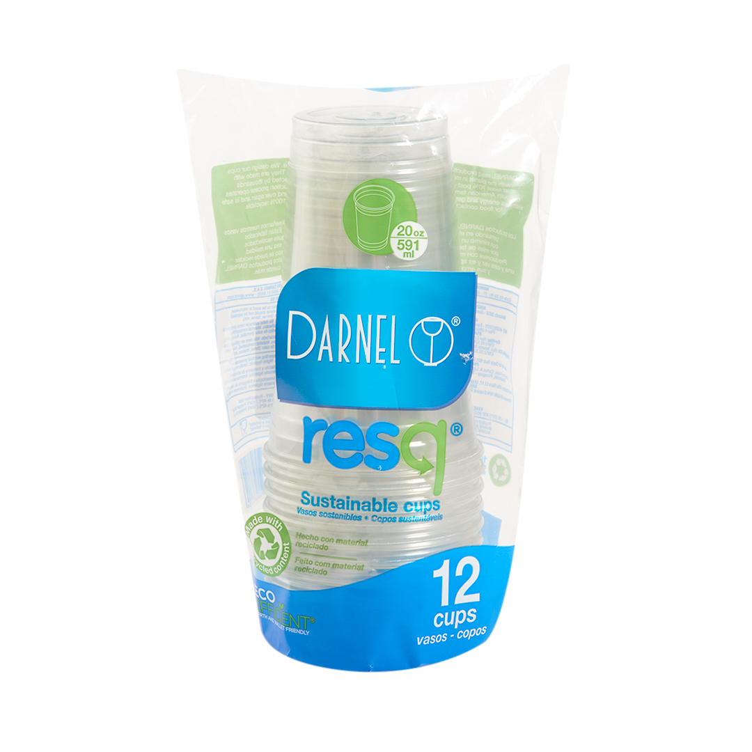 mEP VASO PLASTICO PET CRISTAL PERSONALIZADO FRAPPE DARNEL.20OZ (600CC) *X UNIDAD
