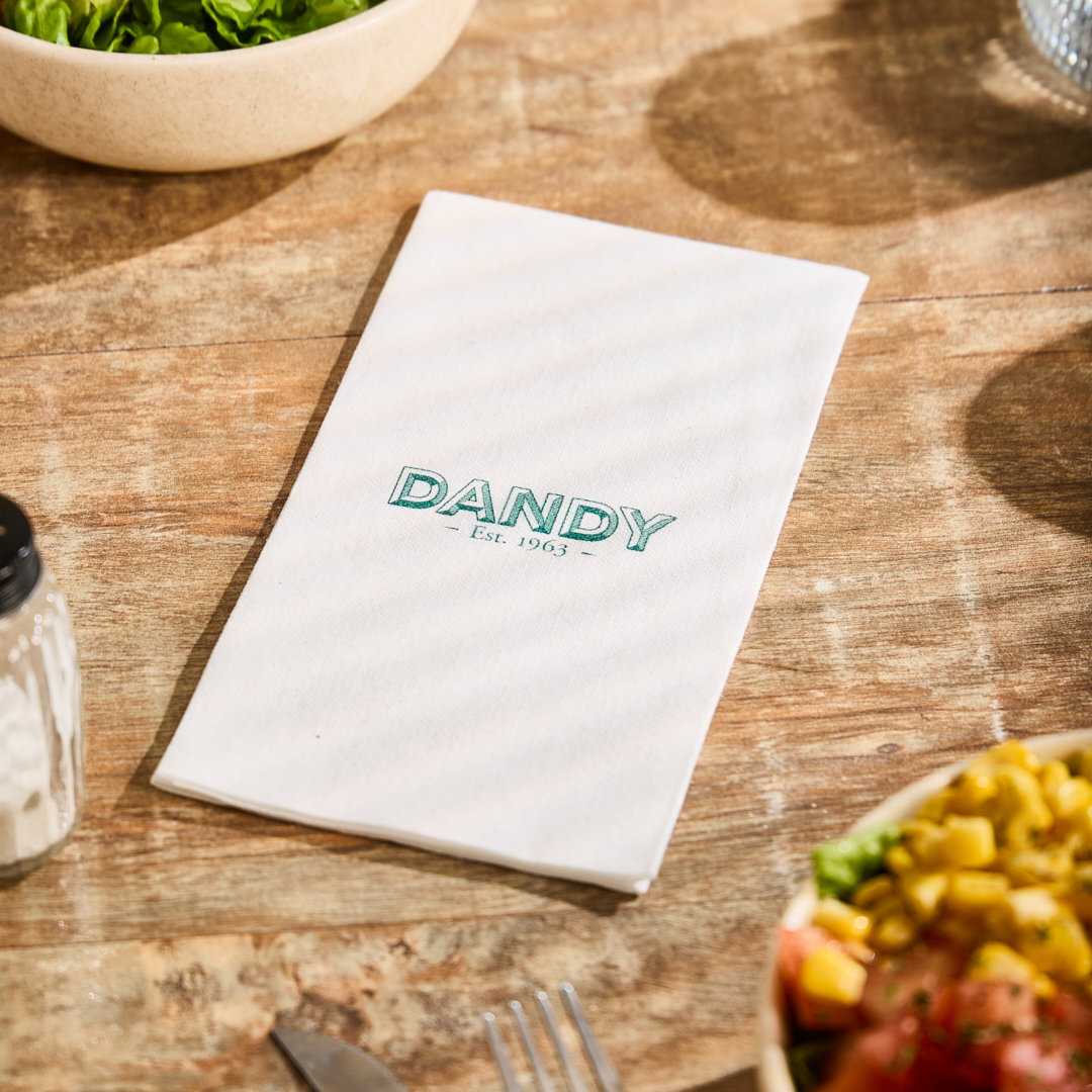 mEP SERVILLETA PAPEL SIMIL TELA BLANCA PERSONALIZADA AIRLAID 30*40CM X UNIDAD