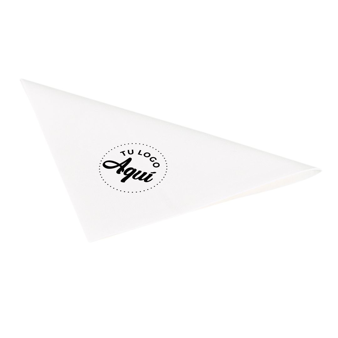 mEP SERVILLETA PAPEL SIMIL TELA BLANCA PERSONALIZADA AIRLAID 40*40CM X UNIDAD