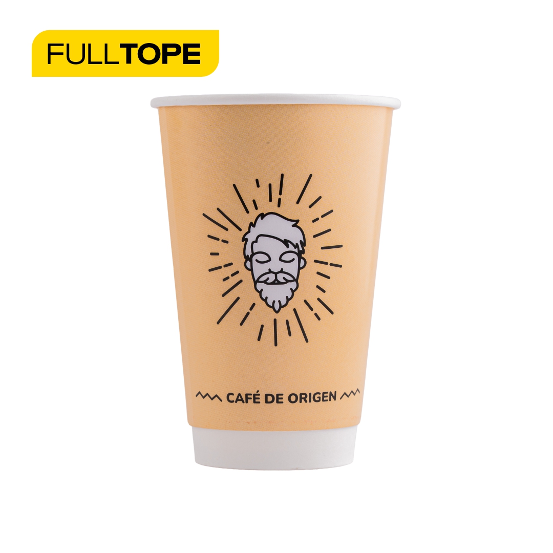 mEP VASO POLIPAPEL DOBLE PARED BLANCO PERSONALIZADO .12OZ (355CC) X UNIDAD