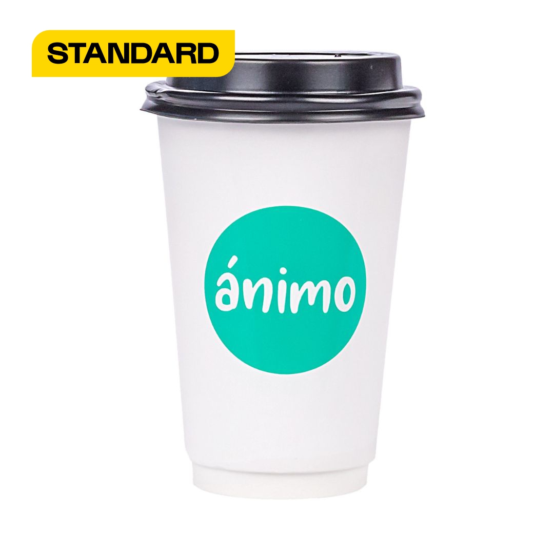 mEP VASO POLIPAPEL DOBLE PARED BLANCO PERSONALIZADO .12OZ (355CC) X UNIDAD