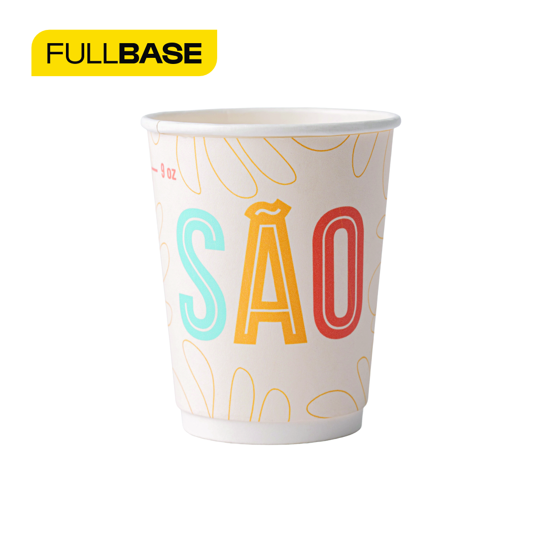 mEP VASO POLIPAPEL DOBLE PARED BLANCO.PERSONALIZADO 9OZ mE (265CC) X UNIDAD