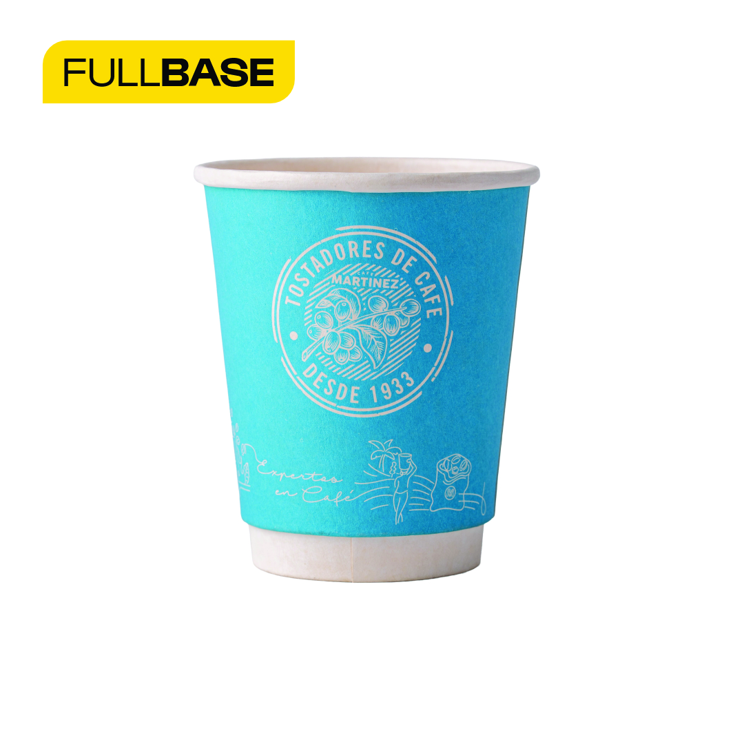 mEP VASO POLIPAPEL DOBLE PARED BLANCO.PERSONALIZADO 9OZ mE (265CC) X UNIDAD