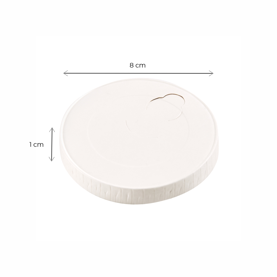 mE TAPA PARA VASO POLIPAPEL DOBLE PARED 9OZ BLANCA PERSONALIZADO MULTI X UNIDAD