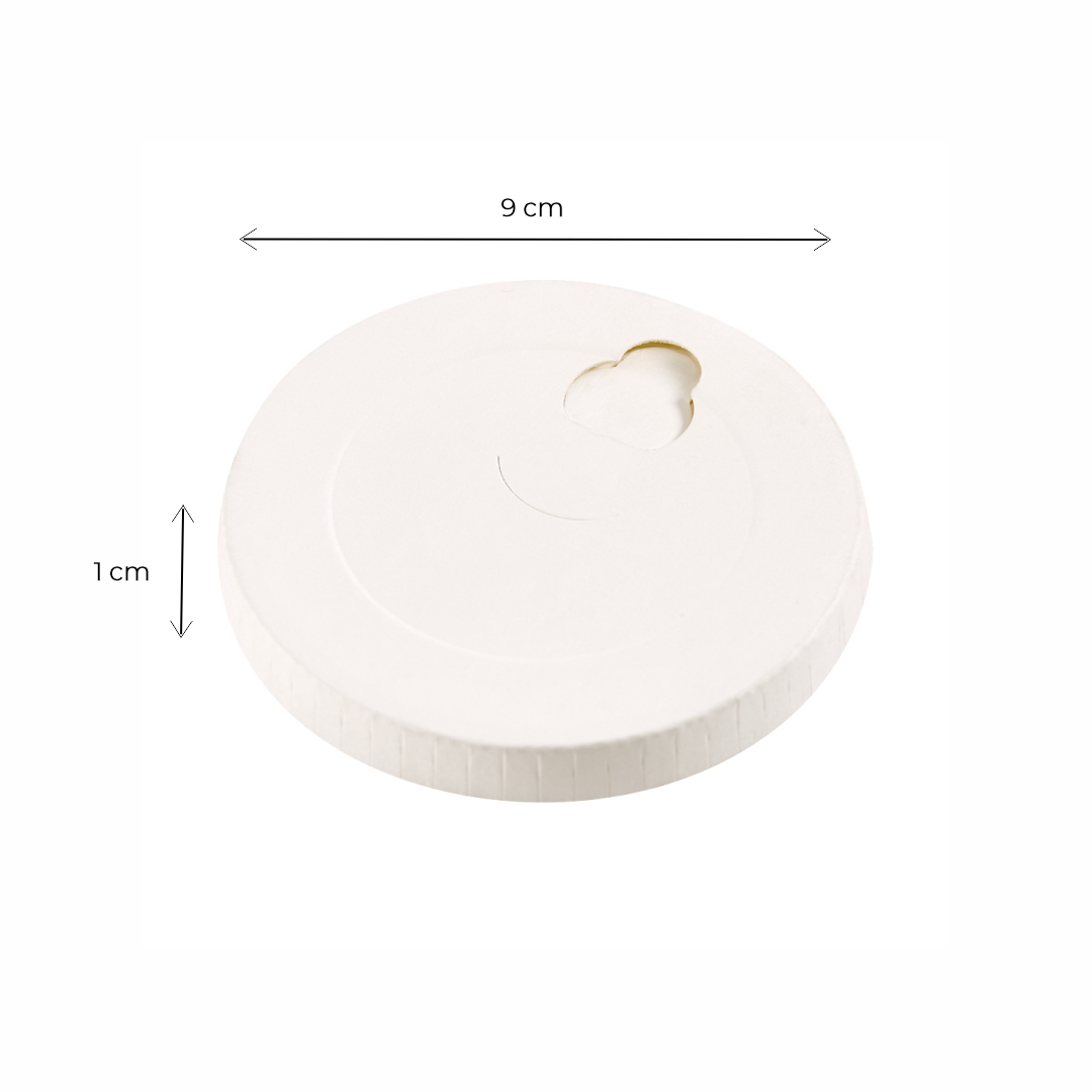 mE TAPA PARA VASO POLIPAPEL DOBLE PARED .14OZ BLANCA PERSONALIZADO MULTI X UNIDAD