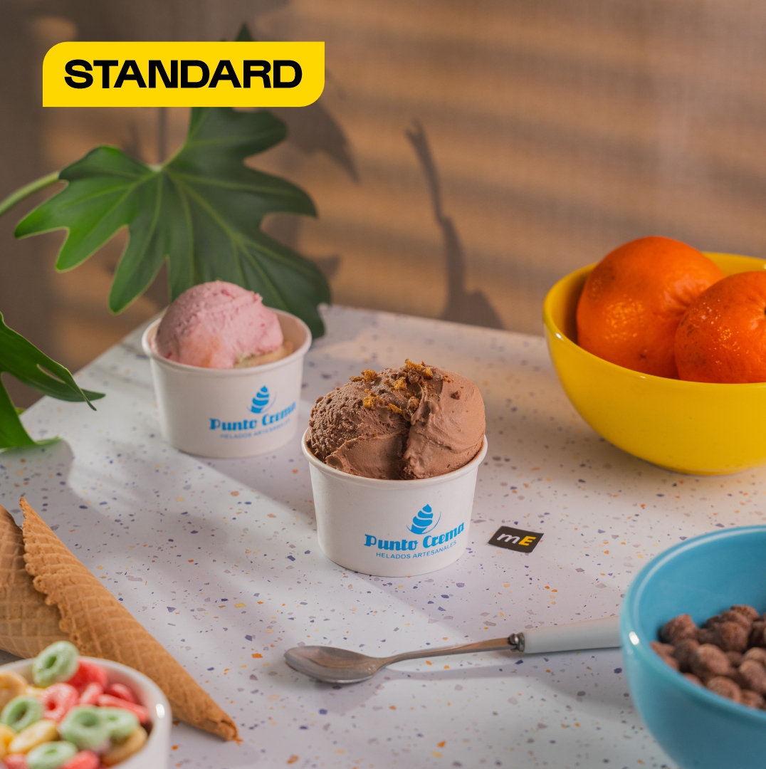 mEP POTE HELADO POLIPAPEL BLANCO PERSONALIZADO 120CC mE (4OZ) X UNIDAD